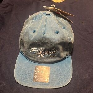 NEW AIR JORDAN "Flight Pro Cap" MEN'S BLUE WHITE HAT SIZE L/XL FV5300-457